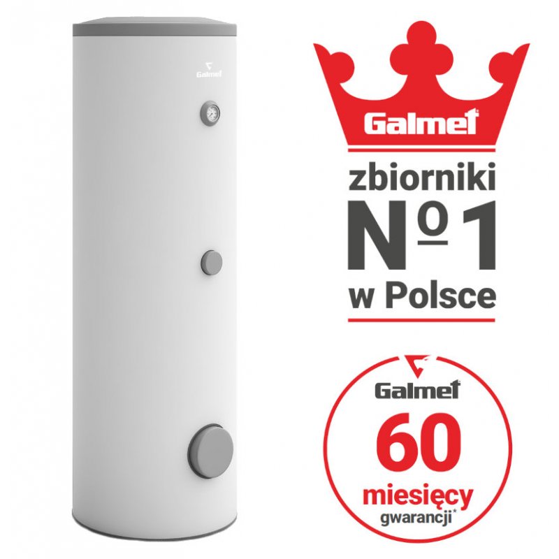 Galmet TOWER BIWAL SLIM 200L SGW(S)B Wymiennik z dwiema wężownicami spiralnymi, stojący, skay w poliuretanie kod 26-202000
