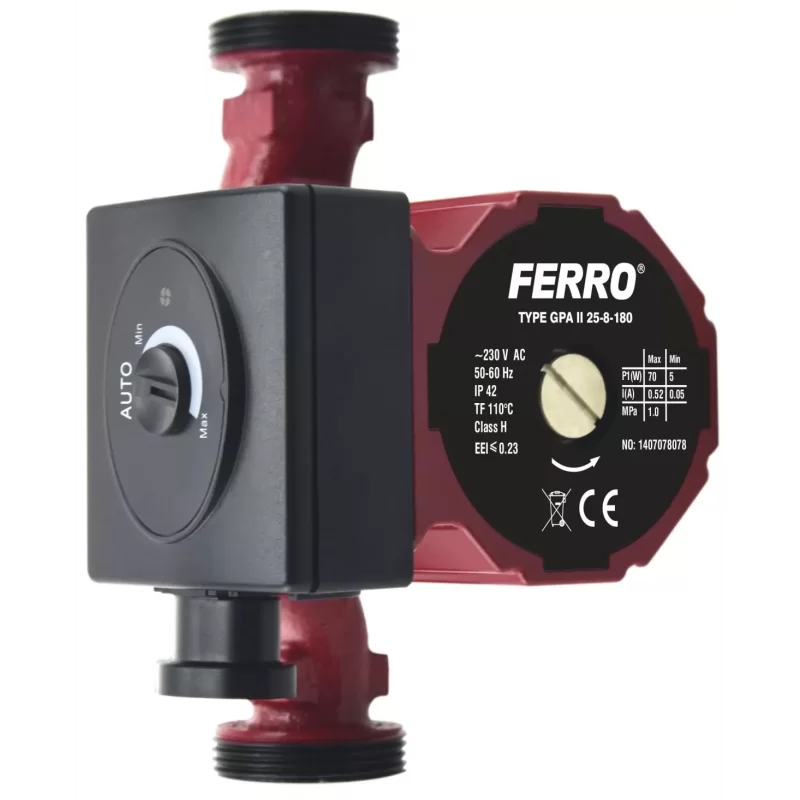 Ferro GPA II 25-8-180 Weberman Pompa cyrkulacyjna, obiegowa kod 0605W