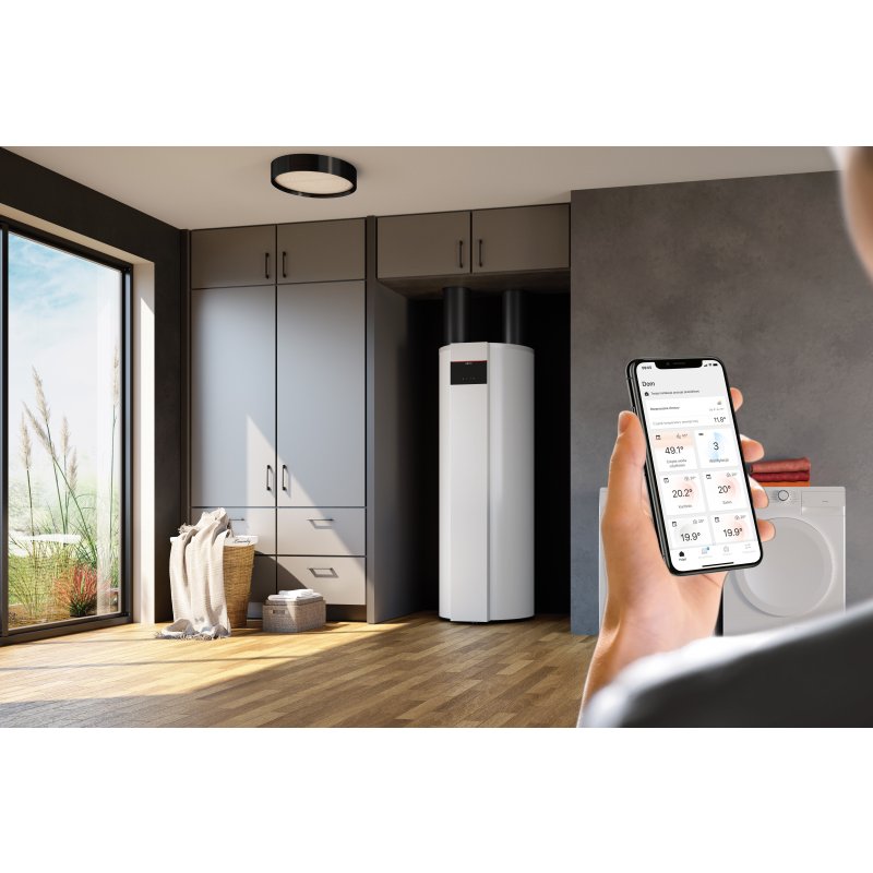 Viessmann Vitocal 060-A T0S-R290 Pompa ciepła do c.w.u. ze zbiornikiem o poj. 251 litrów i wężownicą, praca na powietrzu obiegowym Kod Z028430 