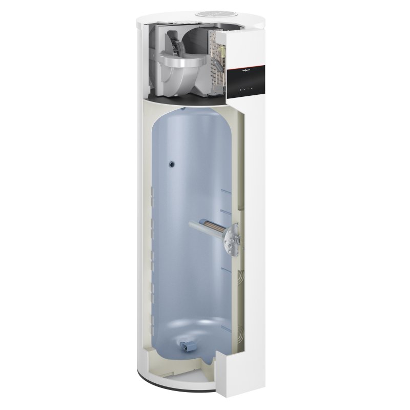 Viessmann Vitocal 262-A typ T2E-R290 Pompa ciepła do c.w.u. ze zbiornikiem o poj. 298 litrów i grzałką 1,5 kW Kod Z027025 