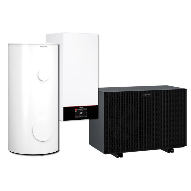 Viessmann Zestaw Vitocal 250-A A08 230V Pompa ciepła powietrze/woda monoblok o mocy 8 kW z jednym obiegiem + wymiennik 250 litrów kod Z033511