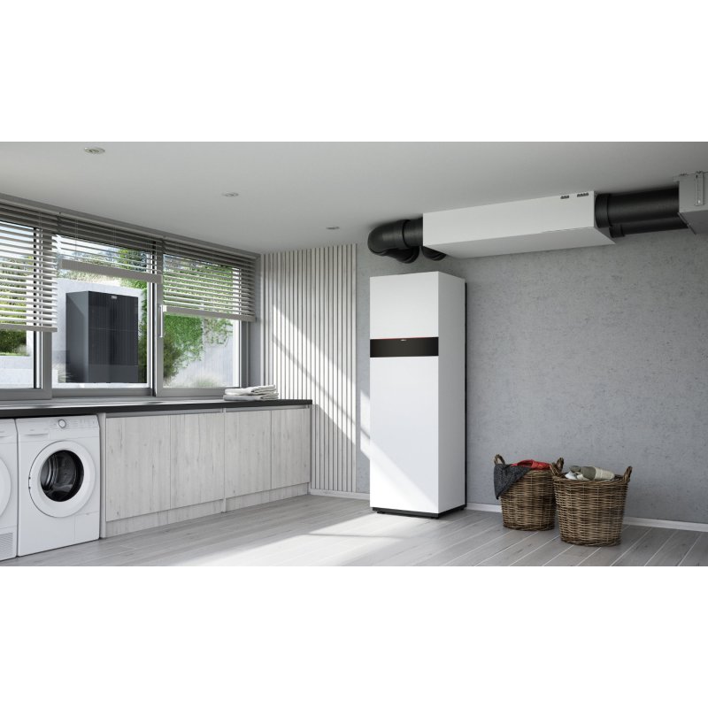 Viessmann Vitocal 250-A Compact 2C A13 400V Pompa ciepła 13 kW z dwoma zintegrowanymi obiegami i wbudowanym zbiornikiem c.w.u. 190 l kod Z033562 