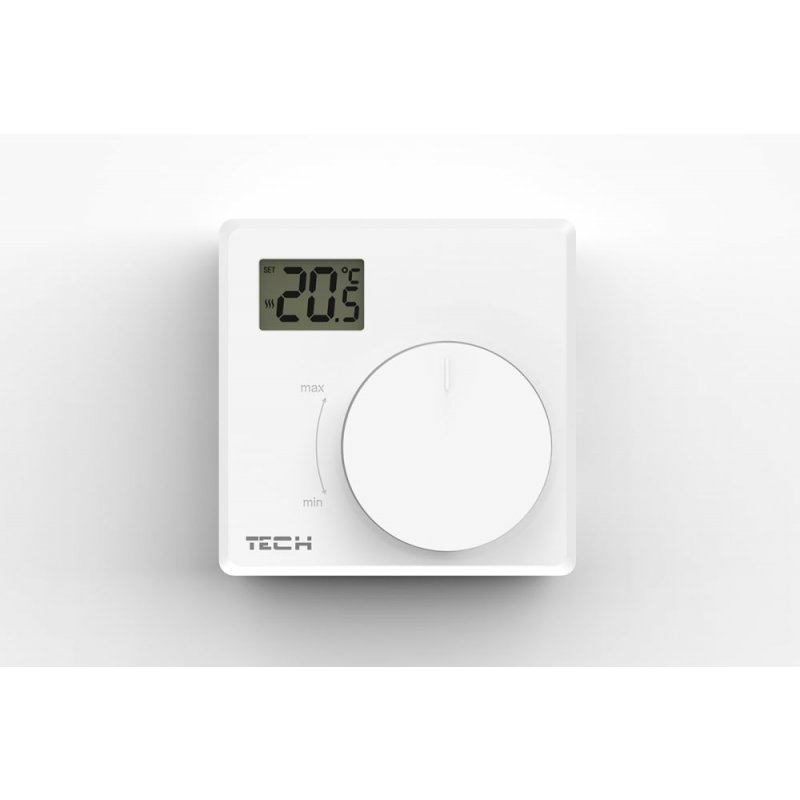 TECH T-P2.1z Przewodowy regulator pokojowy dwustanowy, kolor biały, kod WG.11.0784