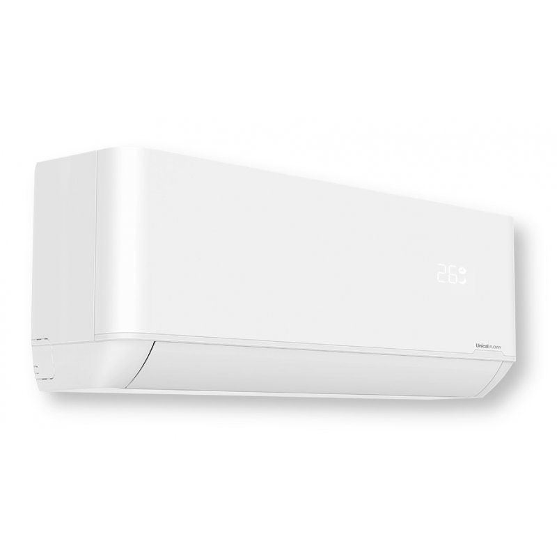 UNICAL FLOWY 9H Klimatyzator ścienny z pompą ciepła i Wi-Fi, o mocy 2,6 kW (jednostka zewnętrzna + wewnętrzna) kod FLWY 9H 