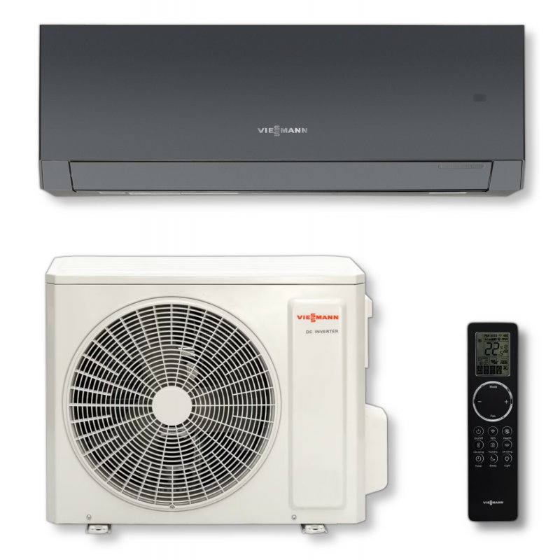 Viessmann VITOCLIMA 230-S DYNAMIC Klimatyzator typu split do chłodzenia o mocy 3,5kW i do ogrzewania o mocy 3,8 kW, WIFI, kolor grafit Kod ZK08291