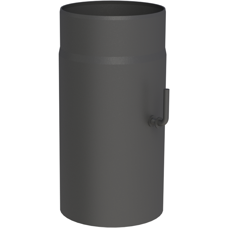Jeremias rura fi 250 300 mm z klapą spalinową, do kominków i kotłów na paliwo stałe Stal  DC01 Kod FERRO1418250