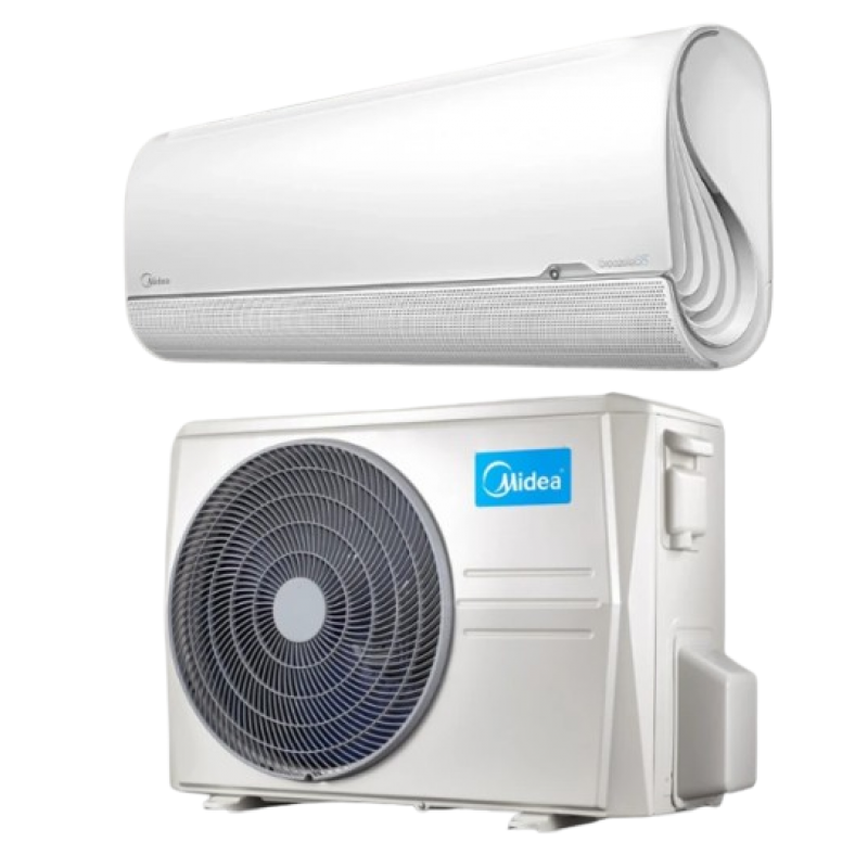 Midea BREEZELESS+ Zestaw klimatyzator pokojowy jednostka wewnętrzna + jednostka zewnętrzna o mocy 2,6 kW Kod KFA-09N8-B1