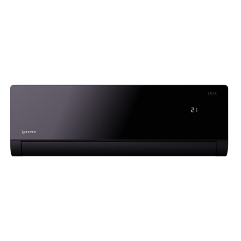 Rotenso Luve Black LB26Xi Klimatyzator pokojowy (jednostka wewnętrzna) o mocy 2,7kW, Smart WiFi kolor czarny Kod LB26Xi  
