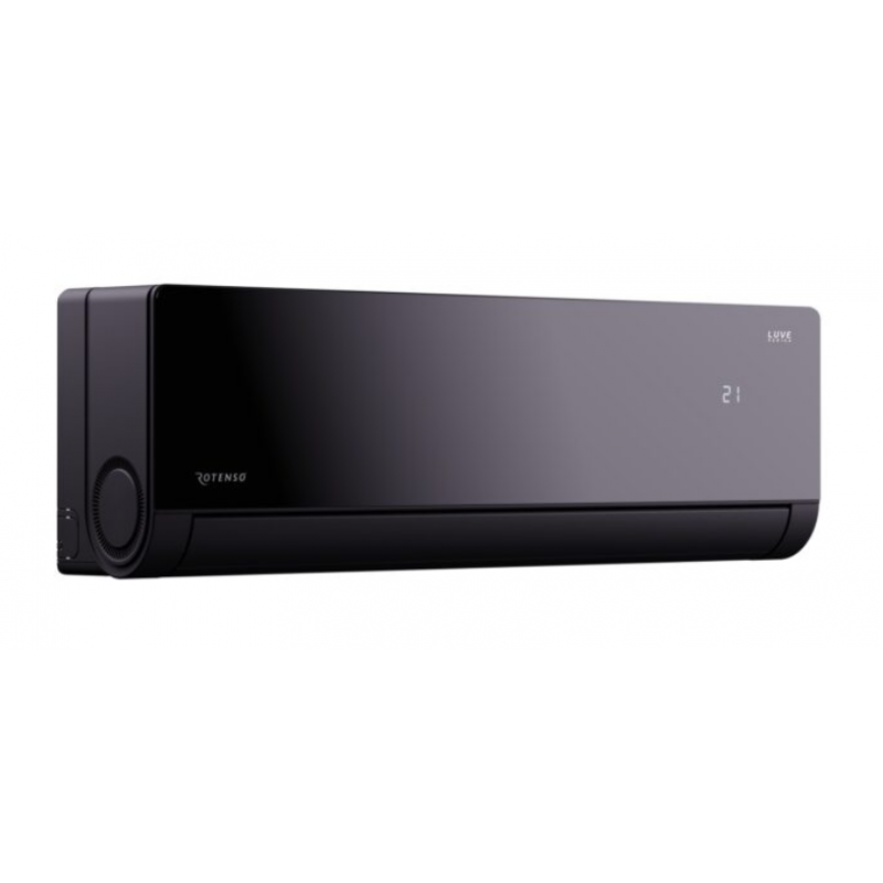 Rotenso Luve Black LB26Xi Klimatyzator pokojowy (jednostka wewnętrzna) o mocy 2,7kW, Smart WiFi kolor czarny Kod LB26Xi   
