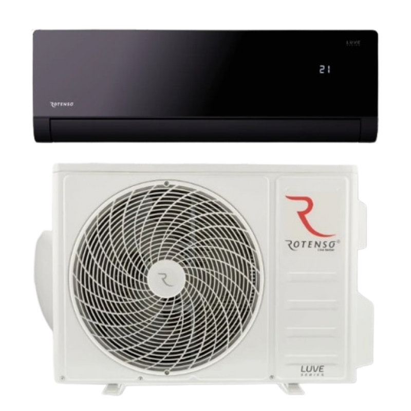 Rotenso Luve Black LB35Xi+LO35Xo Zestaw klimatyzator o mocy 3,5kW jednostka wewnętrzna (kolor czarny) + jednostka zewnętrzna Kod LB35Xi+LO35Xo