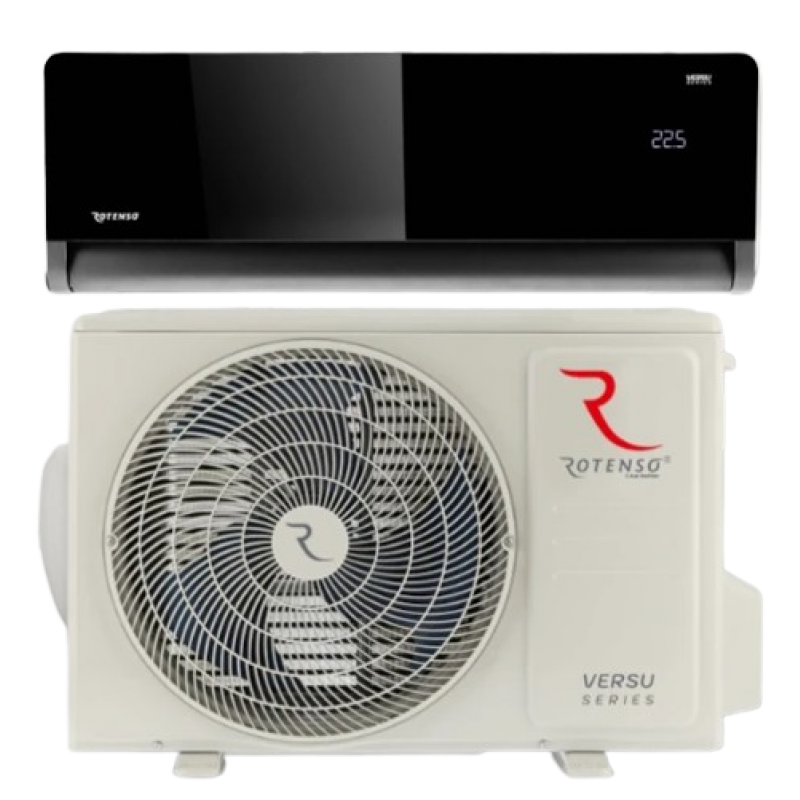 Rotenso Versu Mirror VM35Xi+VM35Xo Zestaw klimatyzator o mocy 3,5kW jednostka wewnętrzna (ciemny grafit) + jednostka zewnętrzna Kod VM35Xi+VM35Xo