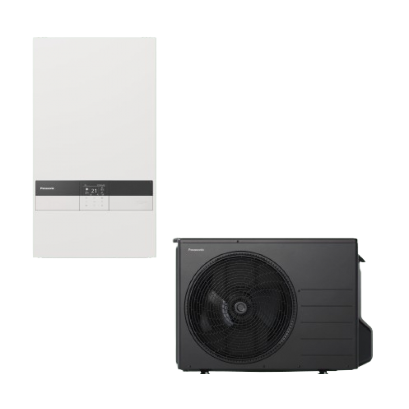 Panasonic Aquarea High Performance Bi-bloc 1-faza Pompa ciepła typu woda - powietrze o mocy 3kW oraz z grzałką o mocy 3kW Kod KIT-WC03K3E5 