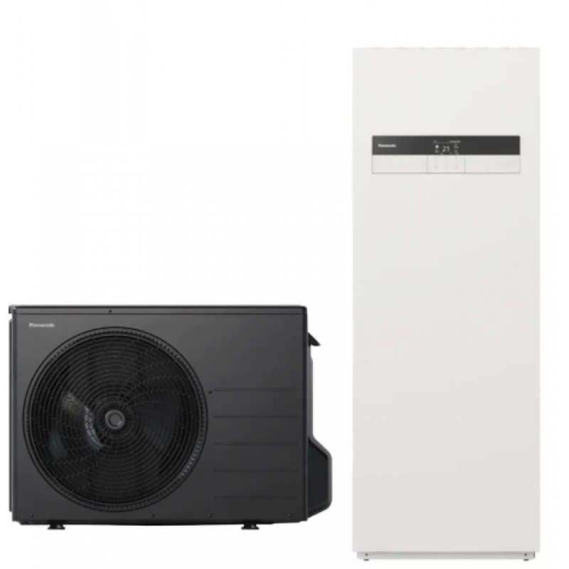 Panasonic Aquarea High Performance All in One Serii K 1-faza CWU 185L Pompa ciepła typu woda - powietrze o mocy 3kW oraz z grzałką o mocy 3kW Kod KIT-ADC03K3E5