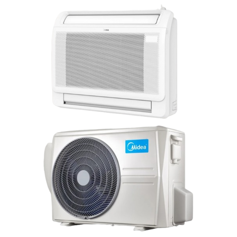 Midea Konsola WARMER Zestaw klimatyzator pokojowy jednostka wewnętrzna + jednostka zewnętrzna o mocy 3,5kW Kod KMFAE-12N8-C1H 