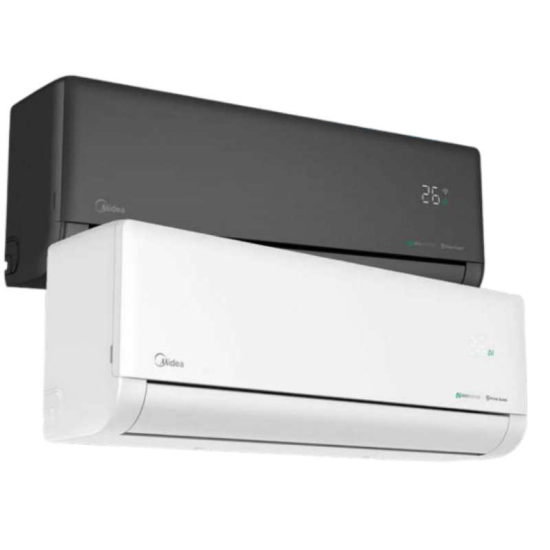 Midea SOLSTICE DARK Zestaw klimatyzator pokojowy jednostka wewnętrzna (kolor czarny) + jednostka zewnętrzna o mocy 7,0 kW Kod KEZ-24N8-A1B 