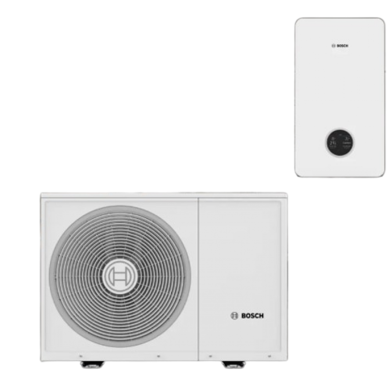 Bosch Compress 3800i AW 7 OE-S Pompa ciepła typu monoblok powietrze-woda o mocy 7,0kW z stopniowaną grzałką o mocy 9kW Kod 7724002208