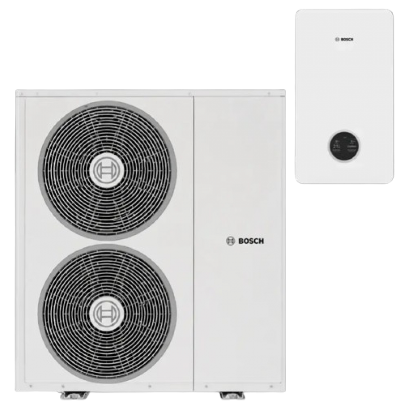 Bosch Compress 3800i AW 13 OE-T Pompa ciepła typu monoblok powietrze-woda o mocy 13 kW z stopniowaną grzałką o mocy 9kW Kod 7724002212