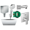 Hansgrohe Vernis Shape Pakiet chrom kod (26405000, 26281000, 26694400, 26455000, 71468000, 01800180 )