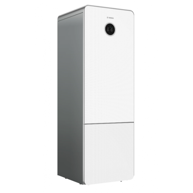 Bosch Compress CS6800iAW 4 ORM-S Pompa ciepła typu monoblok powietrze-woda o mocy 3,9kW z grzałką i modułem wewnętrznym z wbudowanym zasobnikiem 170L (biały front z szkła akrylowego) Kod 7738602323 