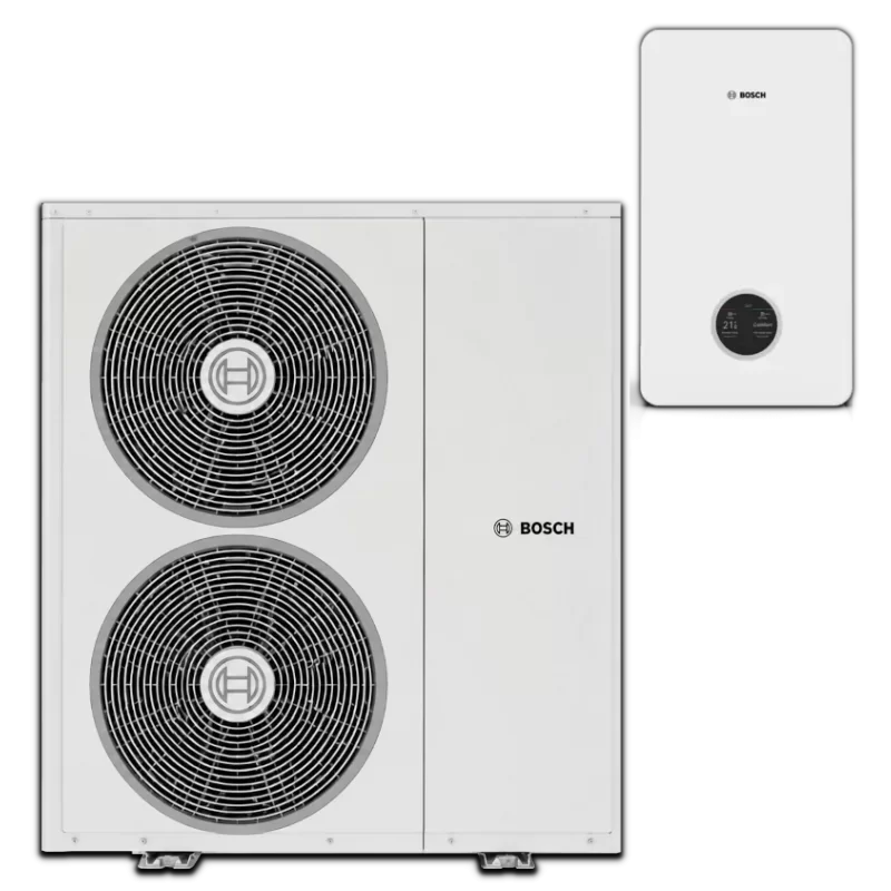 Bosch Compress 3800i AW 10 OE-T Pompa ciepła typu monoblok powietrze-woda o mocy 10 kW z stopniowaną grzałką o mocy 9kW Kod 7724002211