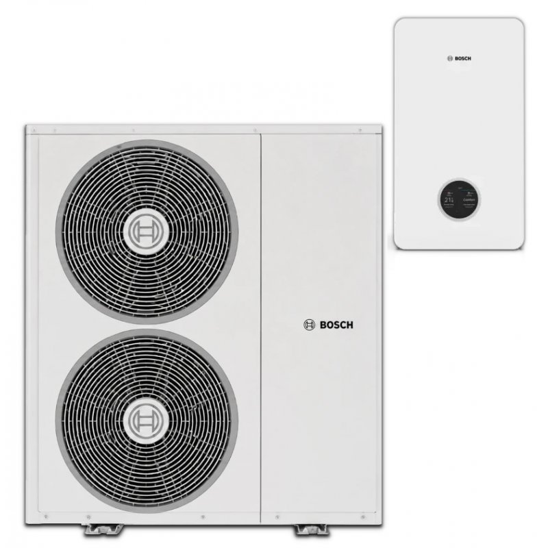 Bosch Compress 3800i AW 13 OE-T Pompa ciepła typu monoblok powietrze-woda o mocy 13 kW z stopniowaną grzałką o mocy 9kW Kod 7724002212