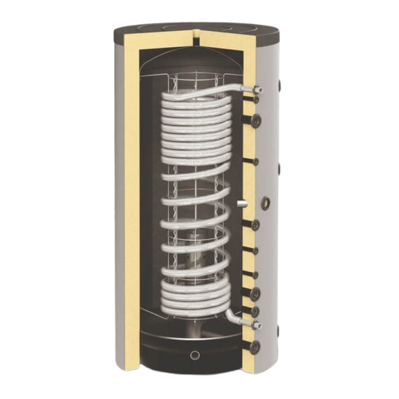 Joule THERMALSTORE BLACK Zbiorniki buforowe z przepływową wężownicą higieniczną 500L kod TCSMVD-0500F