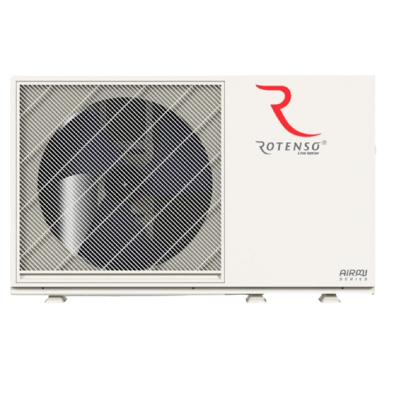 Rotenso Airmi AIMW60X1 Pompa ciepła powietrze - woda typu monoblok o mocy 6 kW (jednostka zewnętrzna), kolor biały Kod AIMW60X1 R14