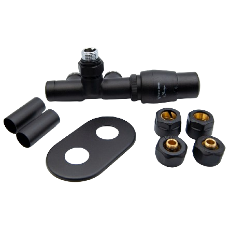 Vario Term UNICO All In One Zestaw termostatyczny kompletny czarny mat prawy kod AUGS0224CFK/P(PEX)