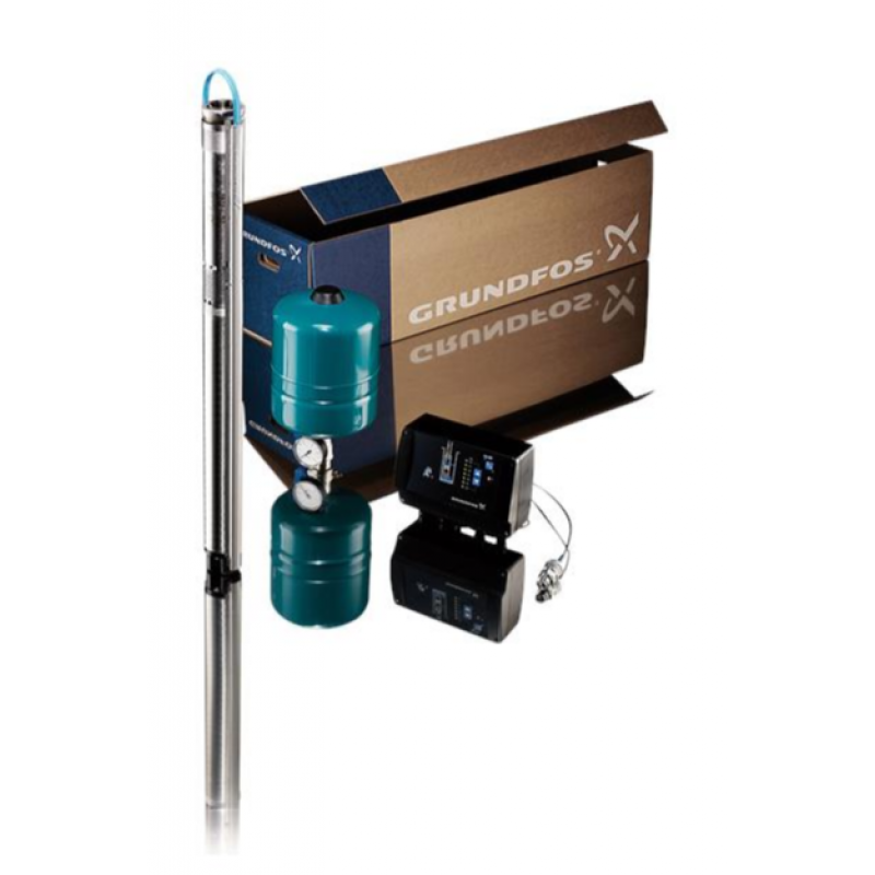 Grundfos Pakiet hydroforowy z pompą głębinową SQE 5-70, sterownikiem CU302 i kablem 40m Kod 93176209