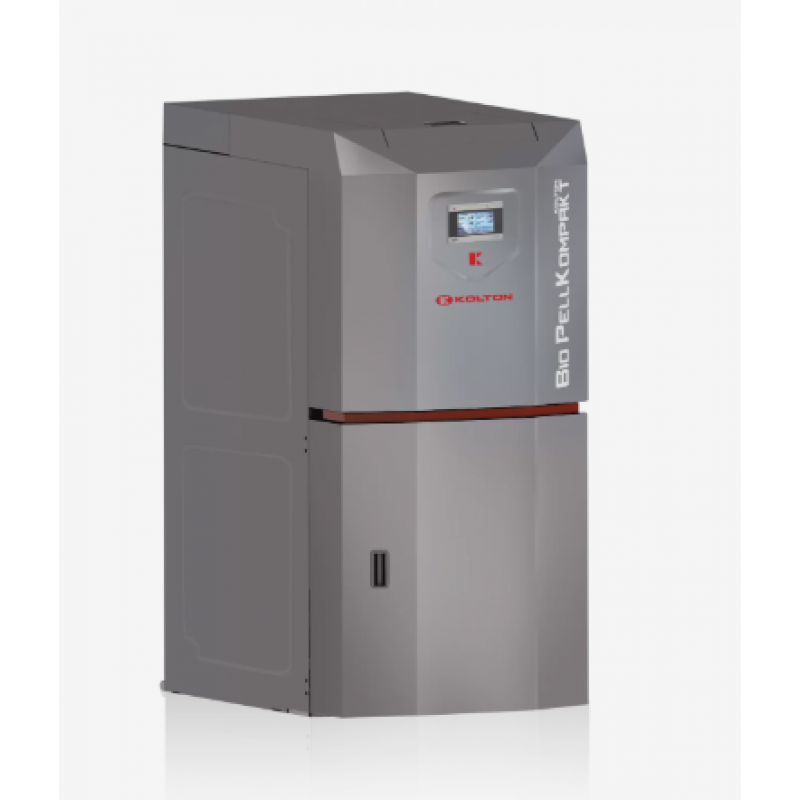 Kołton Biopellkompakt II Kocioł na pellet o mocy 16 kW z automatycznym palnikiem HARNAŚ oraz zasobnikiem na pelet Kod Biopellkompakt2-16