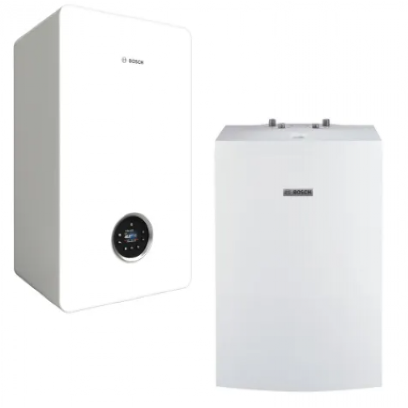 Bosch Condens GC5700iW 15P Kocioł gazowy + pozioma płyta montażowa + zasobnik Stora WD120B kod 8734100841 URUCHOMIENIE GRATIS !!