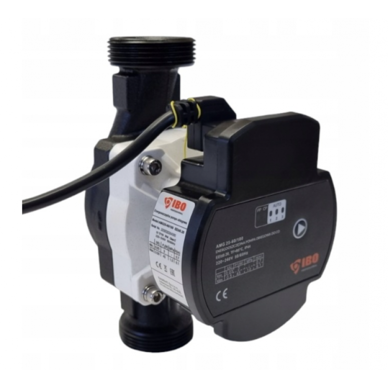 IBO AMG Elektroniczna pompa obiegowa AMG 25-60/180 ze śrubunkami kod 004804