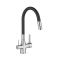 Invena Bateria Glamour zlewozmywakowa z filtrem chrom/czarny kod BZ-02-F08-V