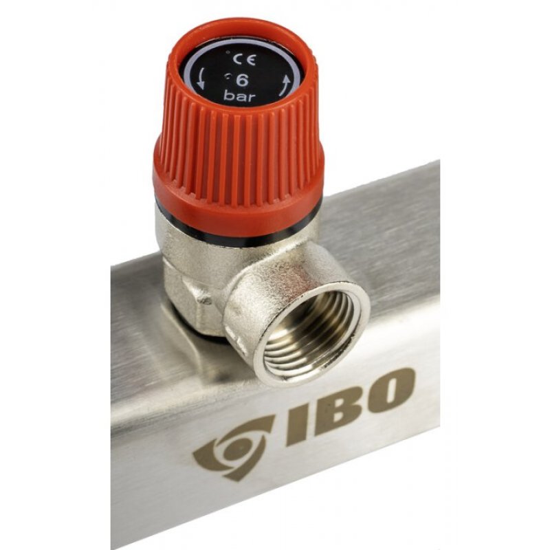 IBO Grupa bezpieczeństwa IGB INOX 6 bar C.W.U 3/4 cala kod KAT01133 