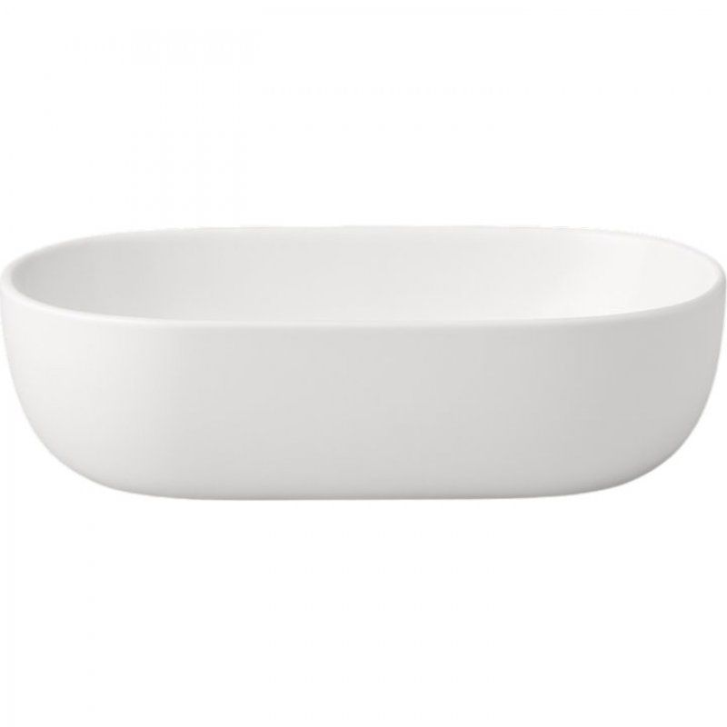 Invena Umywalka nablatowa Korfu 60 cm owalna biała Kod CE-34-001-C 