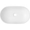 Invena Umywalka nablatowa Korfu 60 cm owalna biała Kod CE-34-001-C 