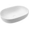 Invena Umywalka nablatowa Korfu 60 cm owalna biała Kod CE-34-001-C