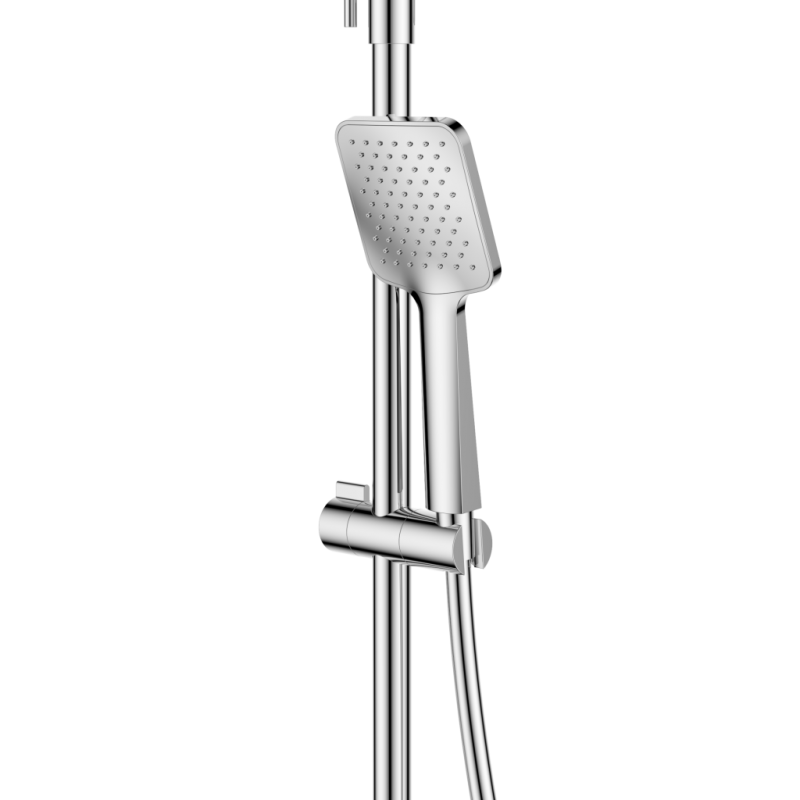 Invena Deszczownia z baterią natryskową Neri chrom kod AU-09-B01-L  