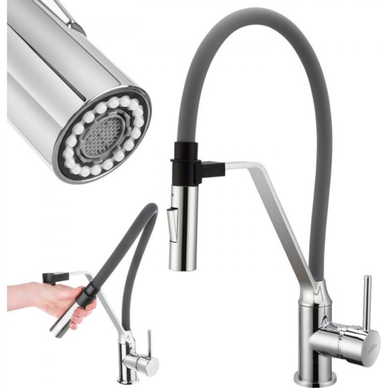 Invena Terra Bateria zlewozmywakowa Szary kod BZ-54-L05-D 