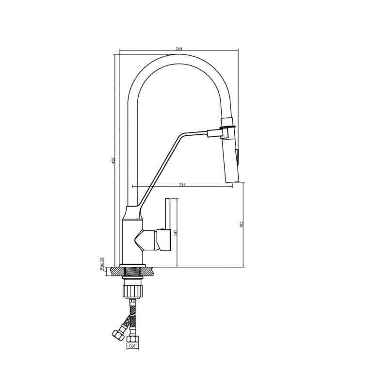 Invena Terra Bateria zlewozmywakowa Szary kod BZ-54-L05-D 