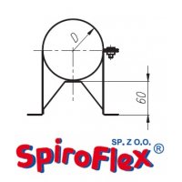 Spiroflex Obejma do muru fi 80/125 SX-TD80/125OBM