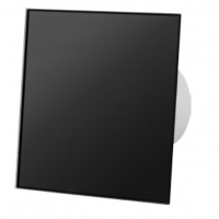 Airroxy Panel uniwersalny szklany do wentylatora domowego ścienno-sufitowego kolor czarny połysk Kod 01-172