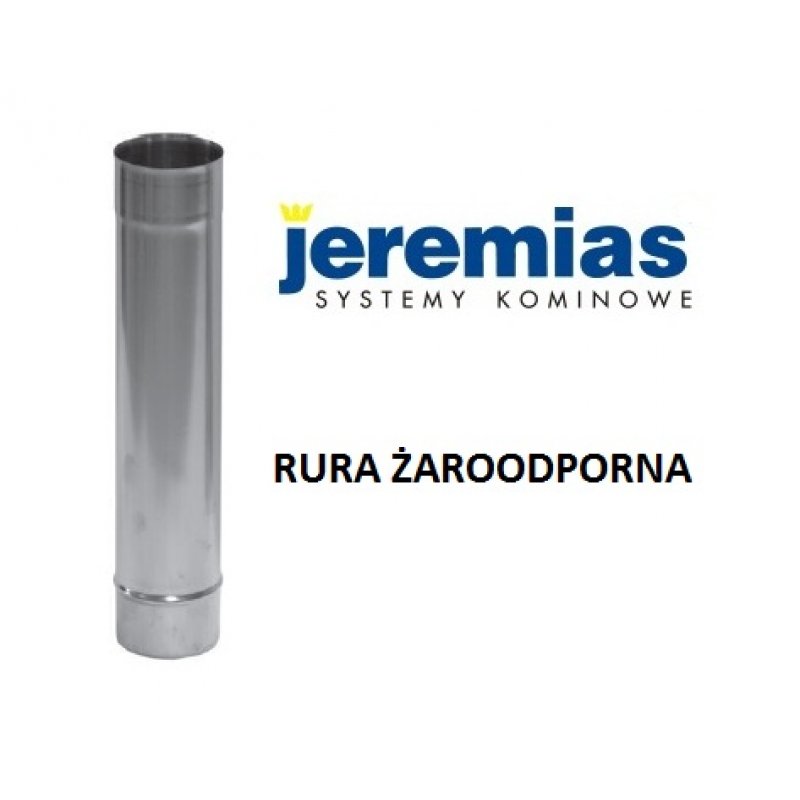 Jeremias rura żaroodporna fi 150 1000 mm, spalinowa, kominowa, do kotłów na paliwo stałe 0,8 mm kod EW0802