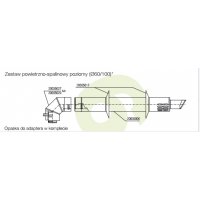 Beretta Zestaw powietrzno-spalinowy koncentryczny poziomy (60/100) Kod: 20035033