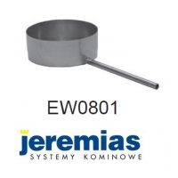 Jeremias miska na kondensat fi 130 z rurką odpływową, żaroodporna 0,8 mm EW0801