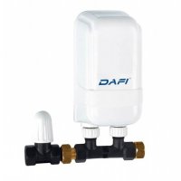 Dafi Marke 9 kW przepływowy, elektryczny ogrzewacz wody nadumywalkowy bez baterii (400V) kod OOG10009BB