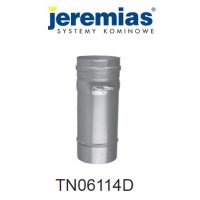 Jeremias rura teleskopowa fi 80 370-550 mm, jednościenna kominowa, stal nierdzewna kod TN06114D