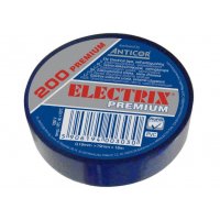 Anticor Electrix 200 Premium Taśma elektroizolacyjna PCV, niebieska 0,18mmx18mx18m Kod PE-200P183-0019018