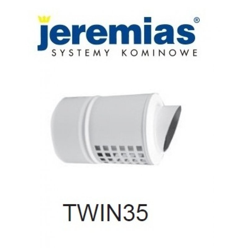 Jeremias zakończenie 250 mm poziome 80/125  TWIN35